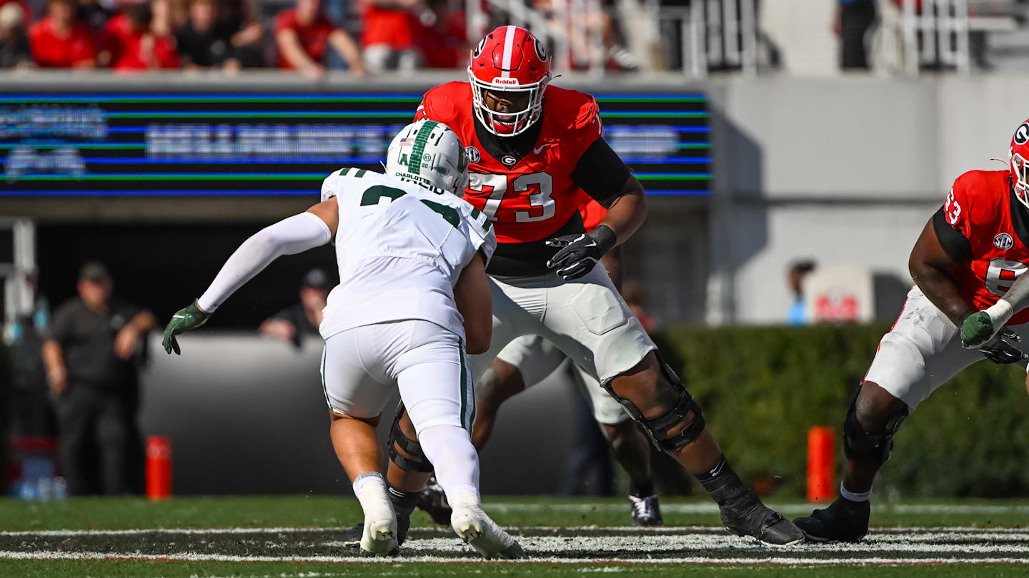 'Colossal' transfer OL visiting Texas as questions still linger up front