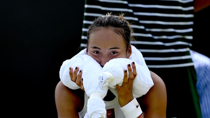 Qinwen Zheng was among the Nike athletes at the 'Just Do It Challenge' in Beijing, China.