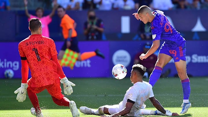 Joveljic made history for the Galaxy on Sunday.