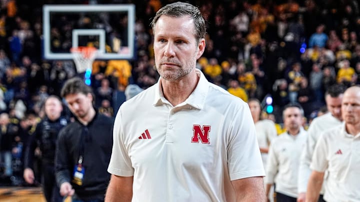 Nebraska coach Fred Hoiberg walks off the court after the Huskers' 75-72 loss Tuesday night at Michigan.