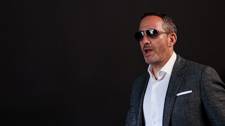 Sep 21, 2025; Philadelphia, Pennsylvania, USA; Philadelphia Eagles general manager Howie Roseman walk out of the team tunnel before a game against the Los Angeles Rams at Lincoln Financial Field. Mandatory Credit: Bill Streicher-Imagn Images Sep 21, 2025; Philadelphia, Pennsylvania, USA; Philadelphia Eagles general manager Howie Roseman walk out of the team tunnel before a game against the Los Angeles Rams at Lincoln Financial Field. Mandatory Credit: Bill Streicher-Imagn Images