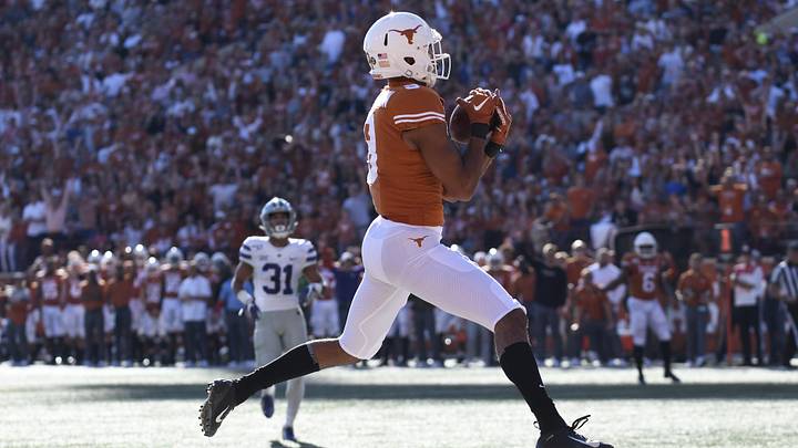 Nov 9, 2019; Austin, TX, USA; Texas Longhorns wide receiver Collin Johnson