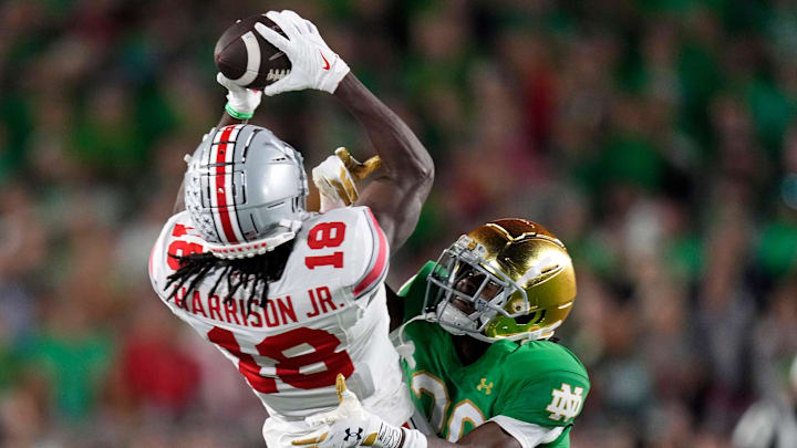 Ohio State Buckeyes wide receiver Marvin Harrison Jr. (18)