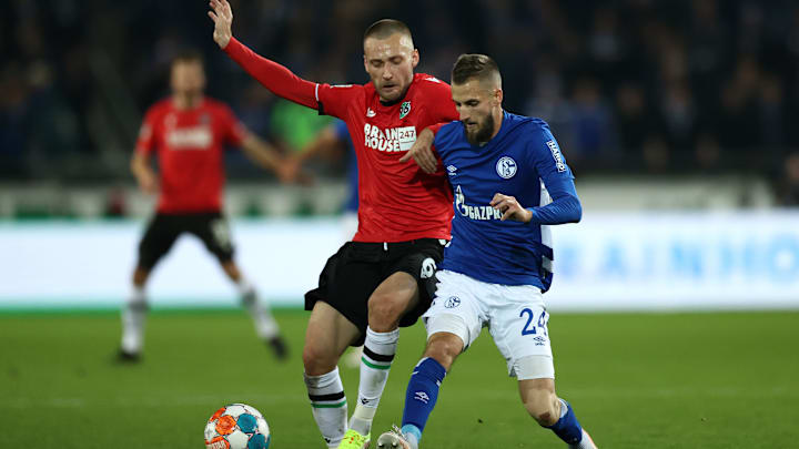 Dominick Drexler zog sich gegen Hannover eine Risswunde zu