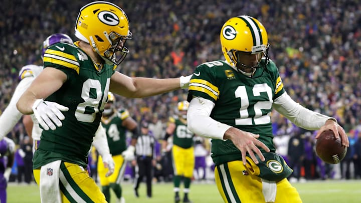 Green Bay Packers quarterback Aaron Rodgers.