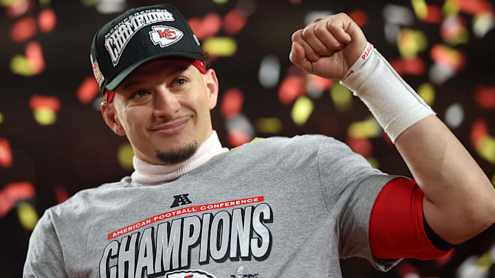 Patrick Mahomes has scored 23-plus fantasy points in all but one of his four Super Bowl appearances. Patrick Mahomes has scored 23-plus fantasy points in all but one of his four Super Bowl appearances.