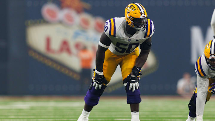 LSU Tigers right tackle Emery Jones Jr.