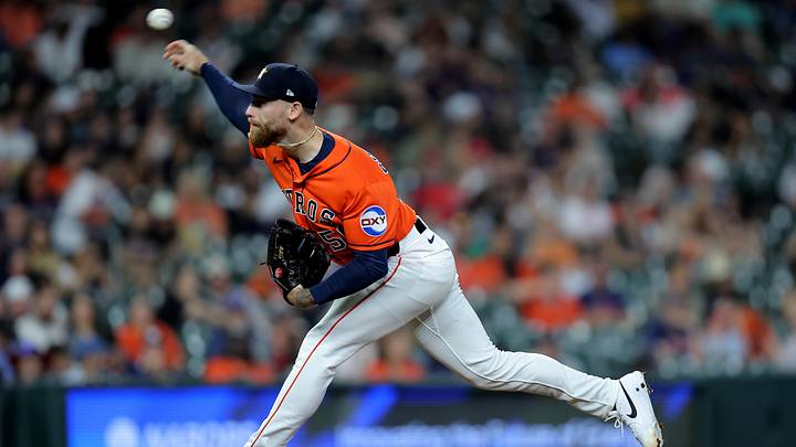 Houston Astros pitcher Mike Burrows.