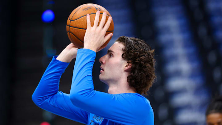 May 18, 2024; Dallas, Texas, USA; Oklahoma City Thunder guard Josh Giddey (3): Kevin Jairaj-USA TODAY Sports