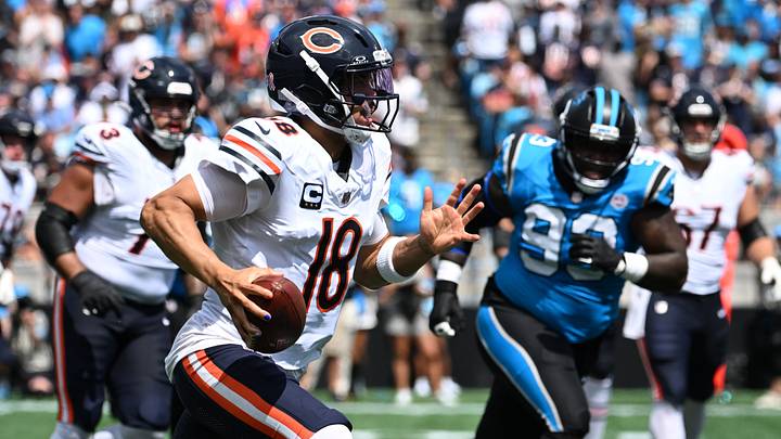 Chicago Bears QB Caleb Williams scrambles against the Carolina Panthers. Mandatory Credit: Bob Donnan-Imagn Images Chicago Bears QB Caleb Williams scrambles against the Carolina Panthers. Mandatory Credit: Bob Donnan-Imagn Images