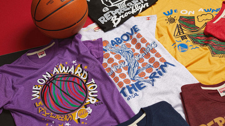 A Tribe Called Quest teamed up with HOMAGE on NBA apparel. A Tribe Called Quest teamed up with HOMAGE on NBA apparel.