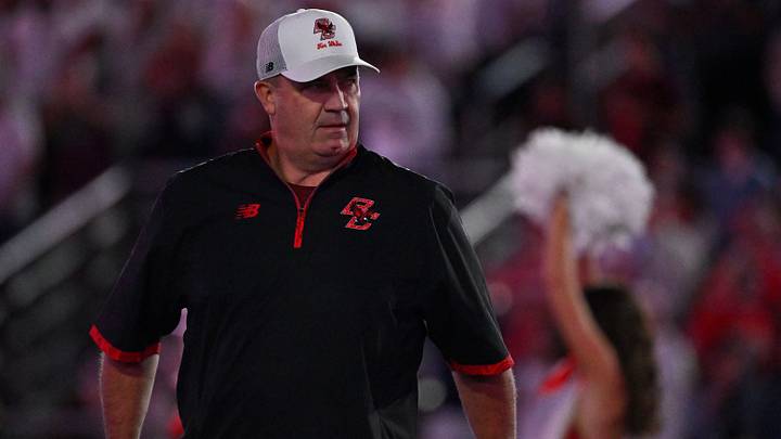 Sep 11, 2026; Chestnut Hill, Massachusetts, USA; Boston College Eagles head coach Bill O'Brien looks on before the start of a game against the Rutgers Scarlet Knights at Alumni Stadium. Mandatory Credit: Eric Canha-Imagn Images Sep 11, 2026; Chestnut Hill, Massachusetts, USA; Boston College Eagles head coach Bill O'Brien looks on before the start of a game against the Rutgers Scarlet Knights at Alumni Stadium. Mandatory Credit: Eric Canha-Imagn Images