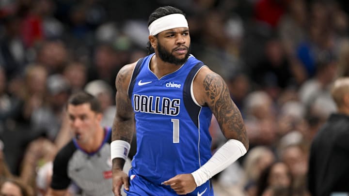 Mar 31, 2025; Dallas, Texas, USA; Dallas Mavericks guard Jaden Hardy (1) in action during the game between the Dallas Mavericks and the Brooklyn Nets at the American Airlines Center. Mandatory Credit: Jerome Miron-Imagn Images Mar 31, 2025; Dallas, Texas, USA; Dallas Mavericks guard Jaden Hardy (1) in action during the game between the Dallas Mavericks and the Brooklyn Nets at the American Airlines Center. Mandatory Credit: Jerome Miron-Imagn Images