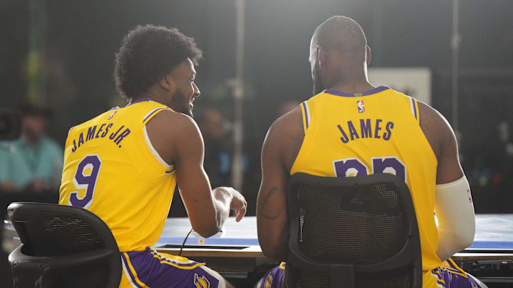 LeBron and Bronny became the first father-son duo to share an NBA court during Lakers' preseason 
