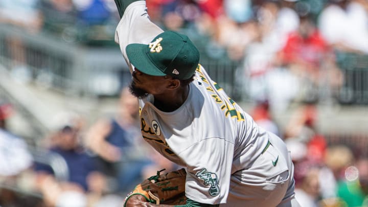 Oakland Athletics pitcher Dany Jiménez Oakland Athletics pitcher Dany Jiménez