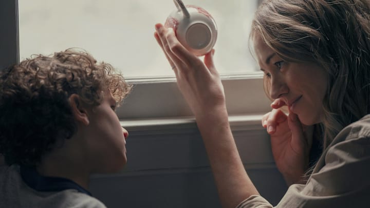 TEACUP -- "Think About the Bubbles" Episode 101 -- Pictured: (l-r) Caleb Dolden as Arlo Chenoweth, Yvonne Strahovski as Maggie Chenoweth