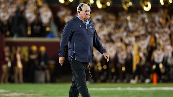 UNC football head coach Mack Brown