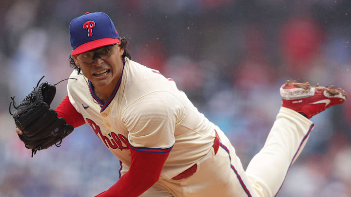 May 14, 2025; Philadelphia, Pennsylvania, USA; Philadelphia Phillies pitcher Jesús Luzardo
