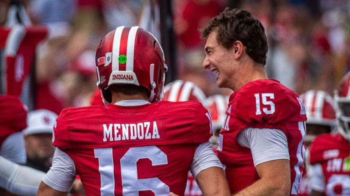 Fernando Mendoza (15) celebrate with brother Alberto (16)