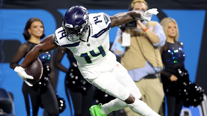 DK Metcalf of the Seattle Seahawks
