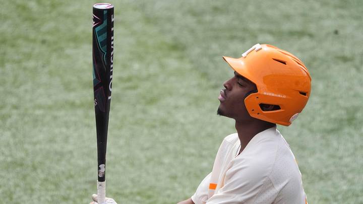 Tennessee's Jay Abernathy(8) at bat during an NCAA college baseball game against St. Bonaventure on Sunday, March 9, 2025, in Knoxville, Tenn. Tennessee's Jay Abernathy(8) at bat during an NCAA college baseball game against St. Bonaventure on Sunday, March 9, 2025, in Knoxville, Tenn.