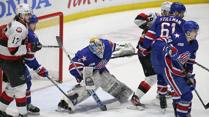 Rochester Americans goalie Devon Levi, a Buffalo Sabres prospect Rochester Americans goalie Devon Levi, a Buffalo Sabres prospect