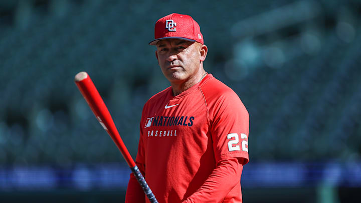 Miguel Cairo has been named the Washington Nationals' interim manager.