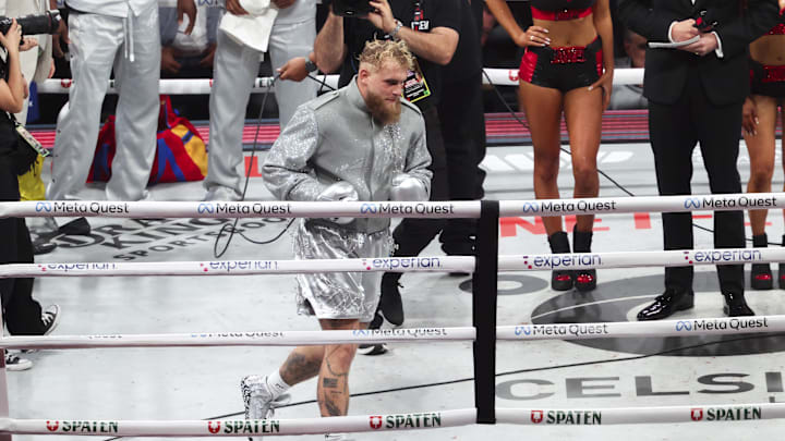 Jake Paul before the fight against Mike Tyson at AT&T Stadium.
