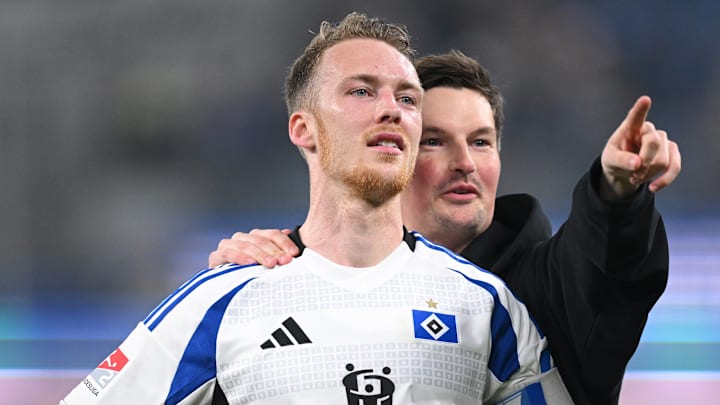 Sebastian Schonlau mit HSV-Trainer Merlin Polzin