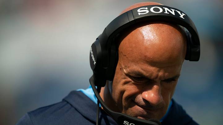Tennessee coach Robert Saleh walks the sideline against Philadelphia during the fourth quarter of their game at Nissan Stadium Sunday, Sept. 20, 2026. Tennessee coach Robert Saleh walks the sideline against Philadelphia during the fourth quarter of their game at Nissan Stadium Sunday, Sept. 20, 2026.