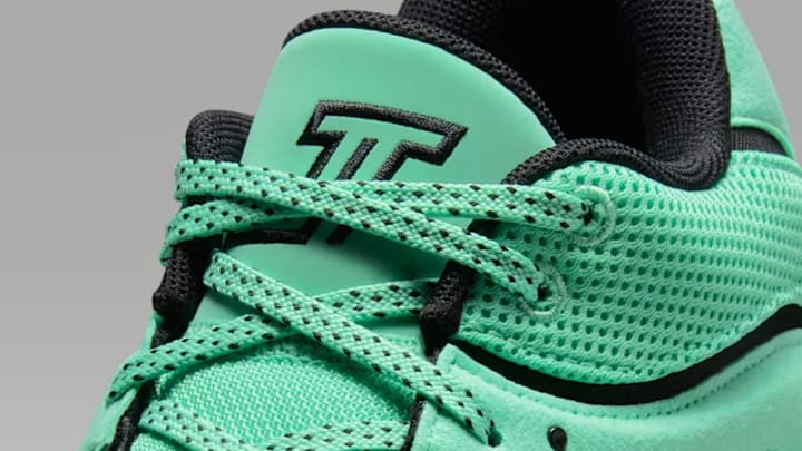 The Jordan Tatum 4 "Celtic Green" colorway.
