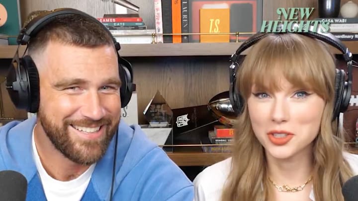 Travis Kelce and Taylor Swift announced their engagement about a week after Seth Meyers’s dog died. 
