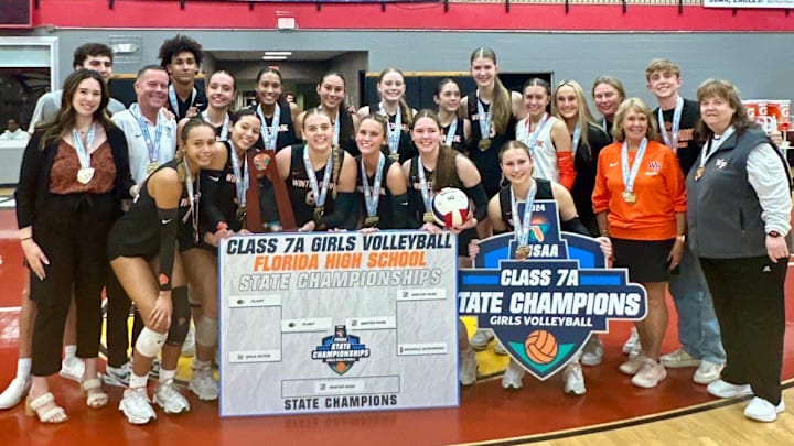 Winter Park’s volleyball team defeated Tampa Plant in five sets to win the Class 7A state championship — the school’s fifth state title. It was a rematch of last year’s final, won by Plant.