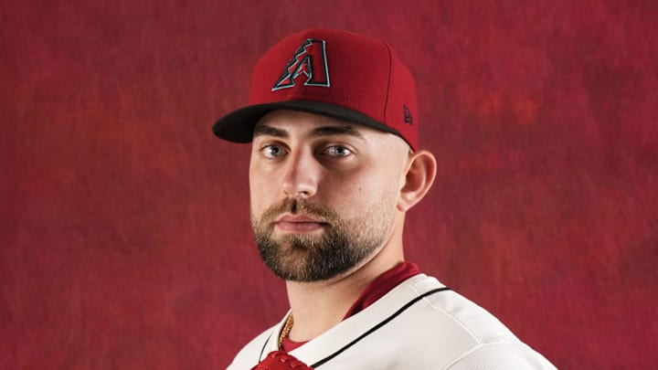 Austin Pope during photo day at Salt River Fields at Talking Stick on Feb. 21, 2024.