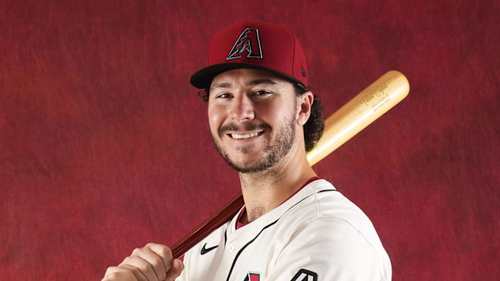 Tristin English during photo day at Salt River Fields at Talking Stick on Feb. 21, 2024. Tristin English during photo day at Salt River Fields at Talking Stick on Feb. 21, 2024.