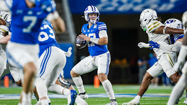 BYU quarterback Bear Bachmeier in the Pop-Tarts Bowl against Georgia Tech