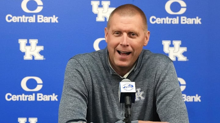 Kentucky’s Mark Pope held its annual media day at the Joe Craft Center.
Oct. 8, 2024