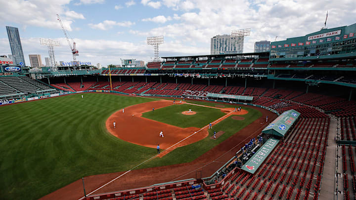 Sep 6, 2020; Boston, Massachusetts, USA; An empty Fenway Park is seen during the game between the Boston Red Sox and the Toronto Blue Jays. Mandatory Credit: Winslow Townson-Imagn Images Sep 6, 2020; Boston, Massachusetts, USA; An empty Fenway Park is seen during the game between the Boston Red Sox and the Toronto Blue Jays. Mandatory Credit: Winslow Townson-Imagn Images