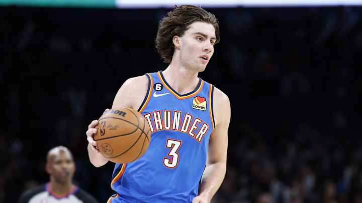 Oklahoma City Thunder guard Josh Giddey.