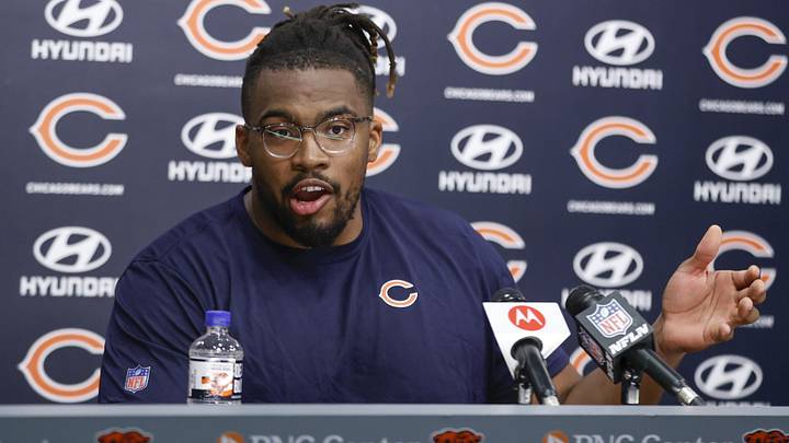 Chicago Bears offensive tackle Braxton Jones.