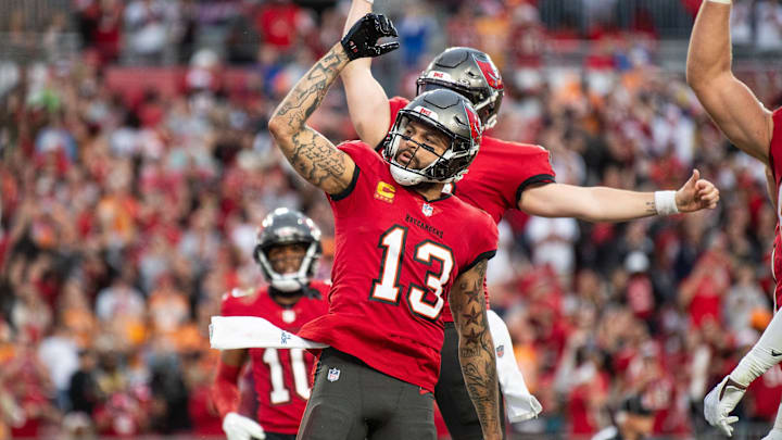 Tampa Bay Buccaneers wide receiver Mike Evans (13) celebrates.