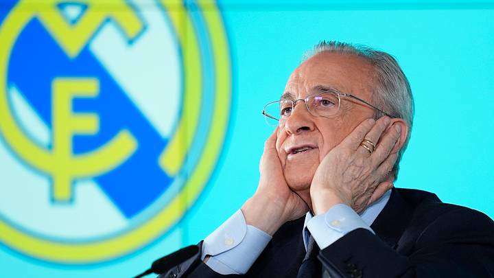 Florentino Perez Of Real Madrid Press Conference