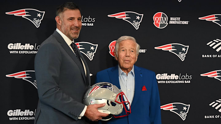 Mike Vrabel was officially introduced as the Patriots' head coach on Jan. 13.