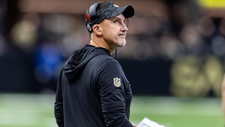 New Orleans Saints head coach Dennis Allen reacts to a play against the Denver Broncos New Orleans Saints head coach Dennis Allen reacts to a play against the Denver Broncos