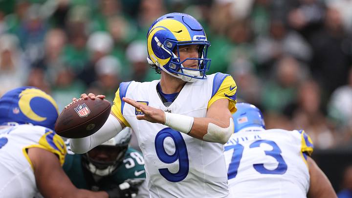 Oct 4, 2026; Philadelphia, Pennsylvania, USA; Los Angeles Rams quarterback Matthew Stafford (9) in action against the Philadelphia Eagles at Lincoln Financial Field. Mandatory Credit: Bill Streicher-Imagn Images Oct 4, 2026; Philadelphia, Pennsylvania, USA; Los Angeles Rams quarterback Matthew Stafford (9) in action against the Philadelphia Eagles at Lincoln Financial Field. Mandatory Credit: Bill Streicher-Imagn Images