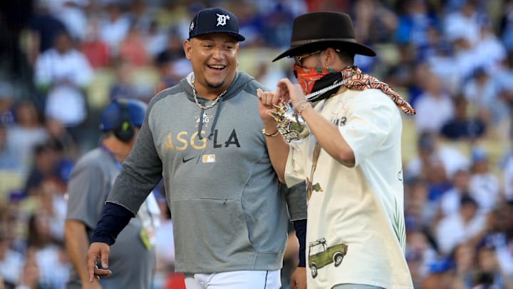 Cabrera compartió con Bad Bunny en el evento