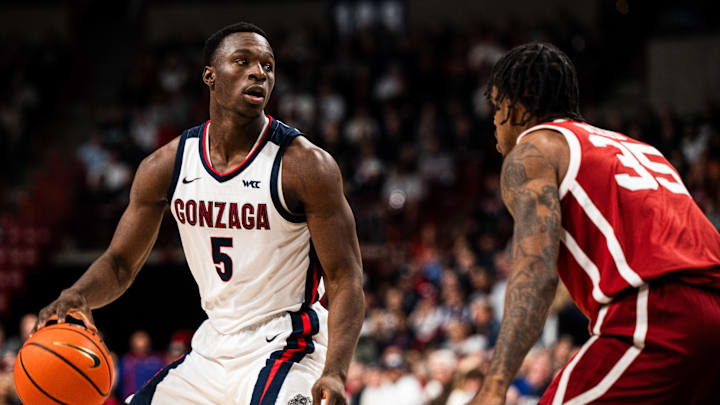 Gonzaga Bulldogs guard Emmanuel Innocenti (5).