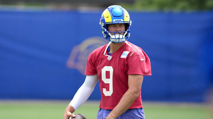 Matthew Stafford took the field for the first time since June on Monday. 