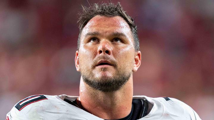 The Atlanta Falcons offensive line will look a little different in 2026, but left tackle Jake Matthews is still a mainstay. The Atlanta Falcons offensive line will look a little different in 2026, but left tackle Jake Matthews is still a mainstay.