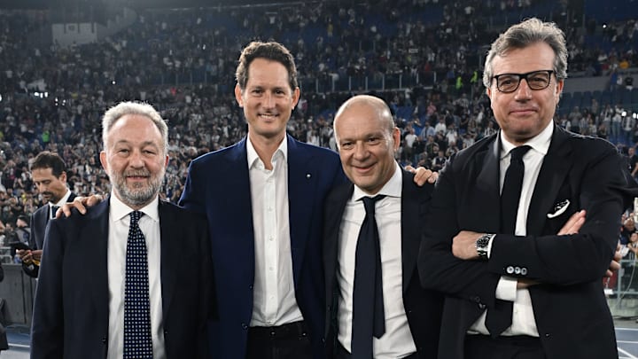 Gianluca Ferrero, John Elkann, Maurizio Scanavino, Cristiano Giuntoli